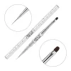 NAILS OF THE DAY Professional Brush 2-in-1: Liner & Oval, 11 mm