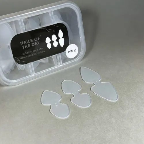 NAILS OF THE DAY Nail Silicone Double mold / силиконовые молды-трафареты для верхних форм 2 в 1 36 шт/уп (Type 10)