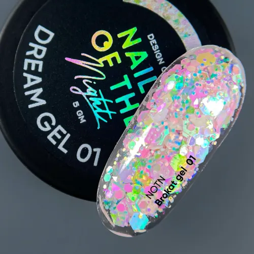 NAILS OF THE NIGHT Dream gel 01, 5 г