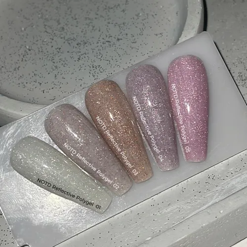 NAILS OF THE NIGHT Reflective Polygel 01, 15 ml