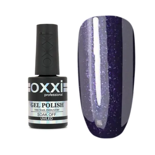 Gel Polish OXXI Professional No. 044 (dark purple, microshine) 10 ml.