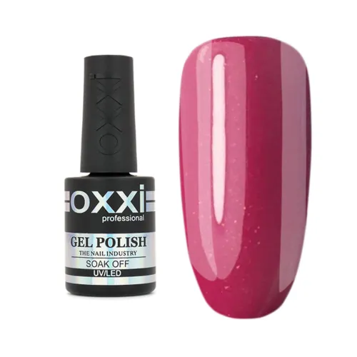 Gel Polish OXXI Professional No. 140 (dark pink with barely noticeable microshine) 10 ml.