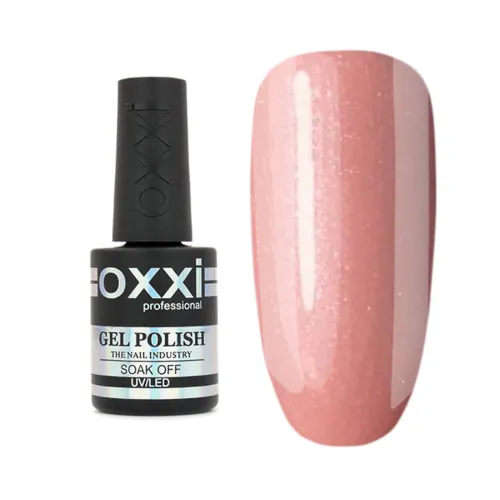 Gel Polish OXXI Professional No. 151 (gentle pink-peach with microshine) 10 ml.