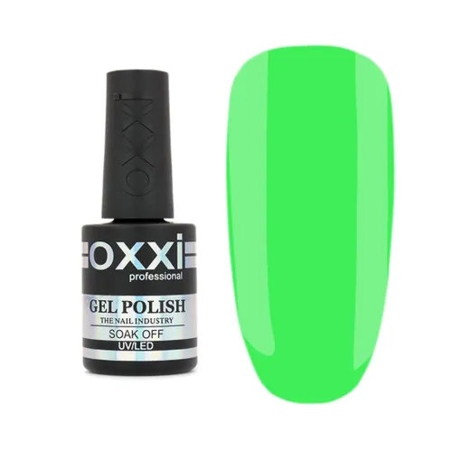 Gel Polish OXXI Professional No. 226 (bright green, enamel) 10 ml.