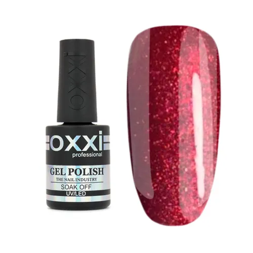 Gel Polish OXXI Professional No. 236 (red crimson, microshine) 10 ml.