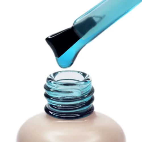 014 UV/LED Strong iron gel PNB, Сrystal Blue 17 ml.