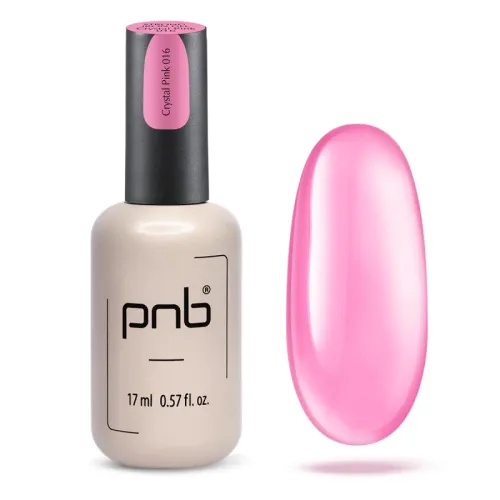 016 UV/LED Strong iron gel PNB, Сrystal Pink 17 ml.