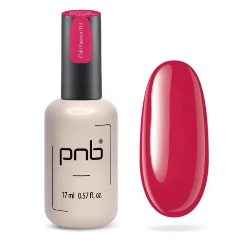 033 UV/LED Strong iron gel PNB, Chili Passion 17 ml.
