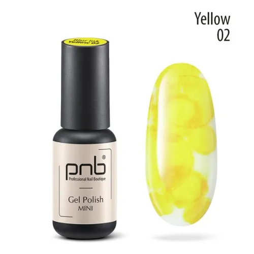 Aqua-ink for nail design PNB 02/ Blur ink Yellow/ yellow 4 ml