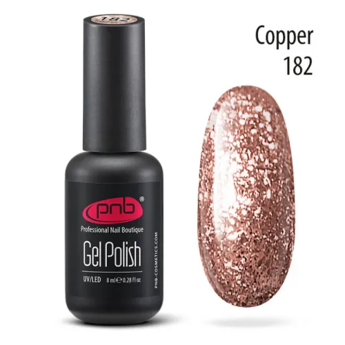 Gel nail polish PNB 182, 8 ml.