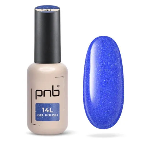 Gel nail polish PNB Crystal Sapphire 14L (limited edition), 8 ml.