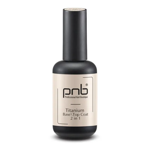 PNB UV Titanium Base\Top Coat 2 in 1, 17 ml. 
