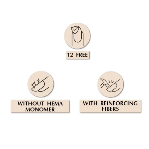 Revital Fiber Base PNB, Clear, HEMA Free, 8 ml.