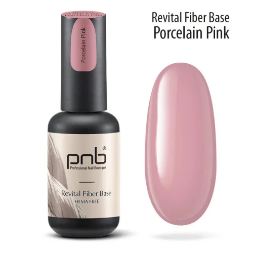 Revital Fiber Base PNB, Porcelain Pink, HEMA Free, 8 ml.
