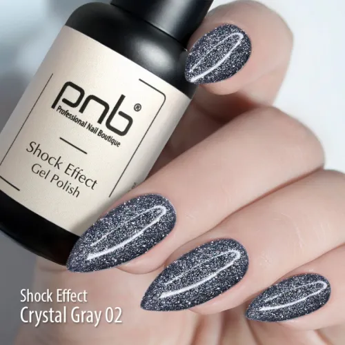 UV/LED Gel Polish SHOCK EFFECT 02 Crystal PNB 8 ml 