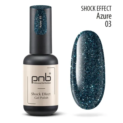 UV/LED Gel Polish SHOCK EFFECT 03 Azure PNB 8 ml 