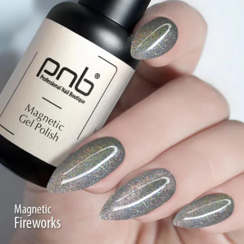 УФ/ЛЕД Магнитный гель-лак PNB "Фейерверк"/ UV/LED Magnetic Gel Polish PNB "Fireworks", 8 мл