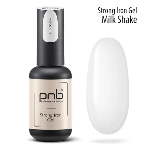 UV/LED Strong iron gel PNB, milk shake 8 ml.
