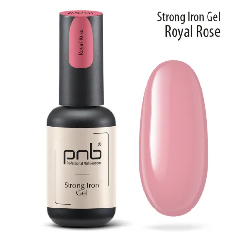UV/LED Strong iron gel PNB, royal rose 8 ml.