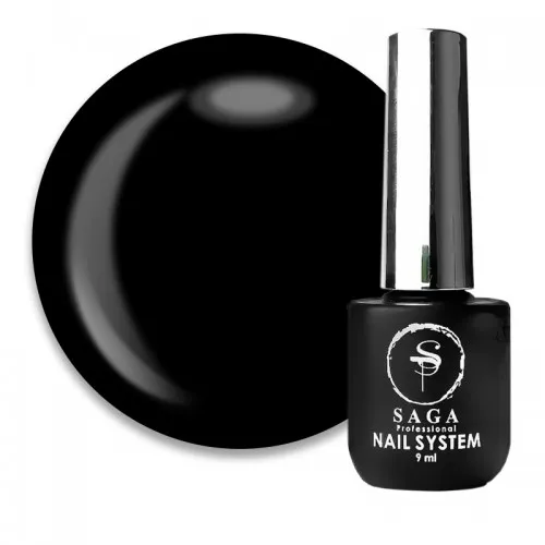 SAGA Gel Polish Super Black 9 ml