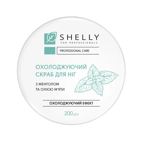Cooling foot scrub with menthol and peppermint oil Shelly 200 g