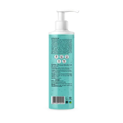 Cooling gel for feet with menthol and mint oil 200 ml Shelly