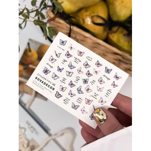 Nail Sticker 182 foil SOVADECOR
