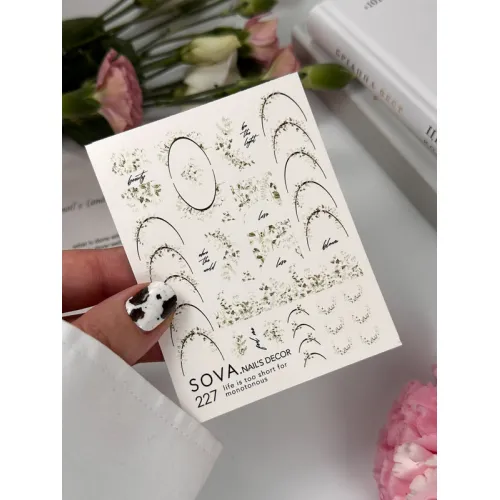Nail Sticker 227 SOVADECOR