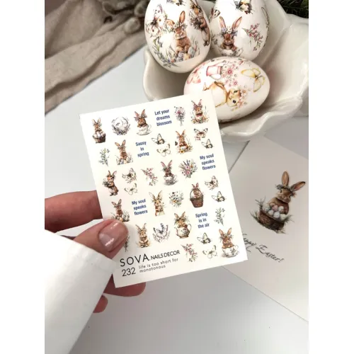 Nail Sticker 232 SOVADECOR