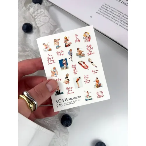Nail Sticker 243 SOVADECOR
