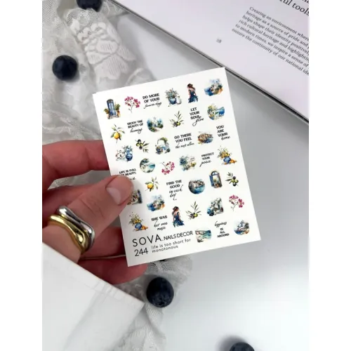 Nail Sticker 244 SOVADECOR