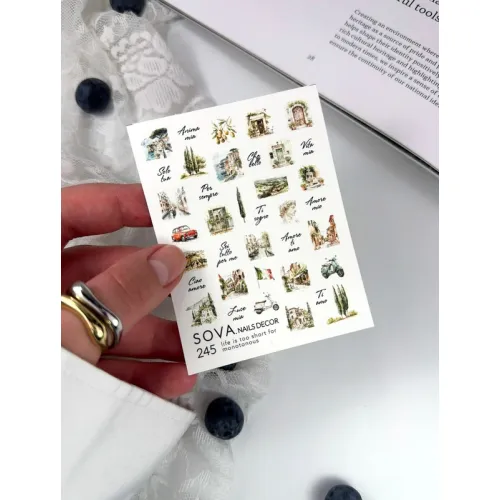Nail Sticker 245 SOVADECOR
