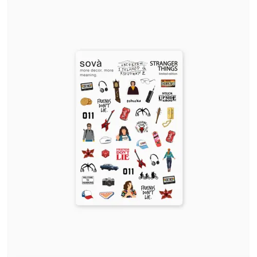 Nail Sticker Stranger Things SOVADECOR
