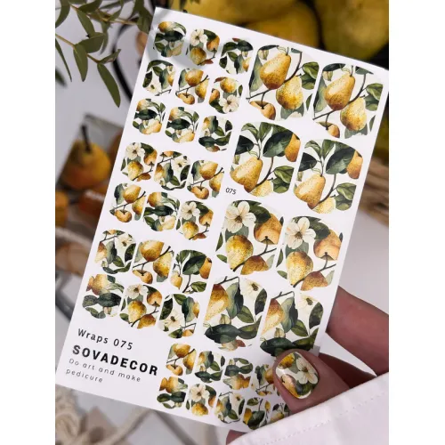 Wraps for pedicure 075 SOVADECOR