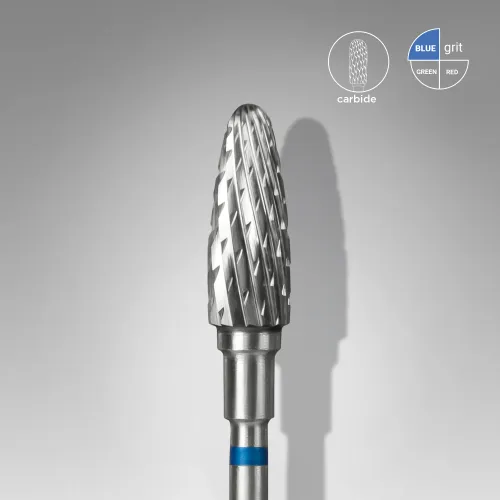 Carbide drill bit, "corn," blue, head diameter 5 mm/ working part 13 mm Staleks FT90B050/13
