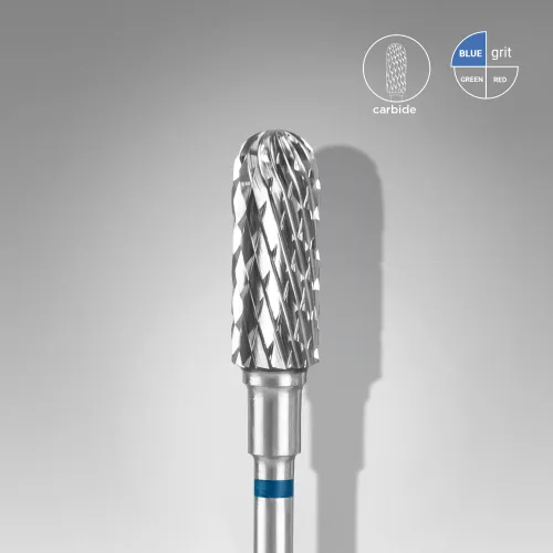 Carbide drill bit, rounded "cylinder", blue, head diameter 5 mm/ working part 13 mm Staleks FT30B050/13
