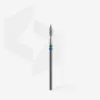 Diamond cutter DUO flame sharp blue-green EXPERT diameter 2.1 mm / working part 8 mm Staleks