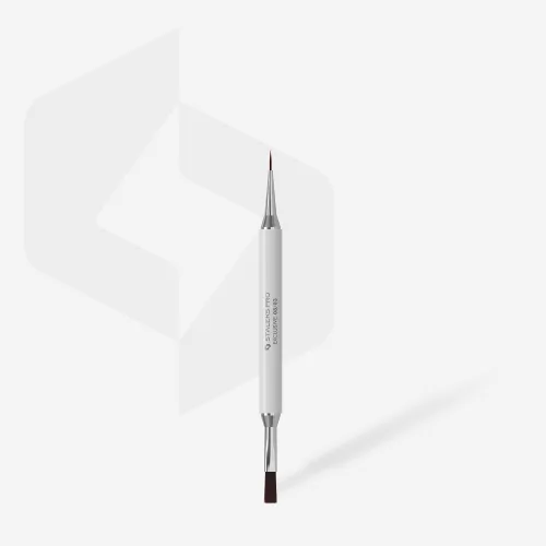 Double-sided brush EXCLUSIVE for gel 10 mm / for liner 10 mm Staleks NBX-08/03