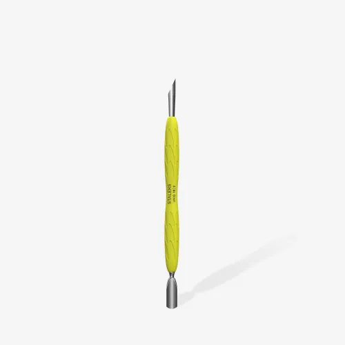 Manicure Pusher With Silicone Handle "Gummy" Staleks UNIQ 10 TYPE 2 (Narrow Rounded Pusher + Slanted Pusher) PQ-10/2