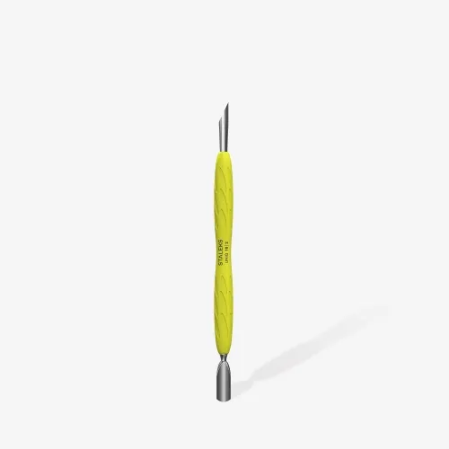 Manicure Pusher With Silicone Handle "Gummy" Staleks UNIQ 11 TYPE 2 (Slanted Pusher + Ring) PQ-11/2