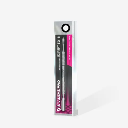 Manicure spatula EXPERT 30 TYPE 6 (rounded wide pusher and peak) Staleks