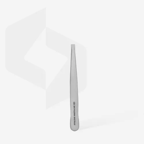 Пинцет для бровей Сталекс / Staleks BEAUTY & CARE 10 TYPE 1 (широкие прямые кромки) TBC-10/1
