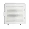 Portable nail dust collector TERI Turbo M white (silver mesh, EU plug)