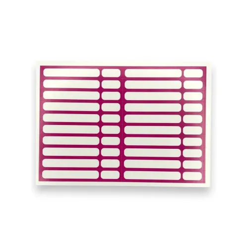 Teysha Pink Nail Tip Stickers, 20 pcs