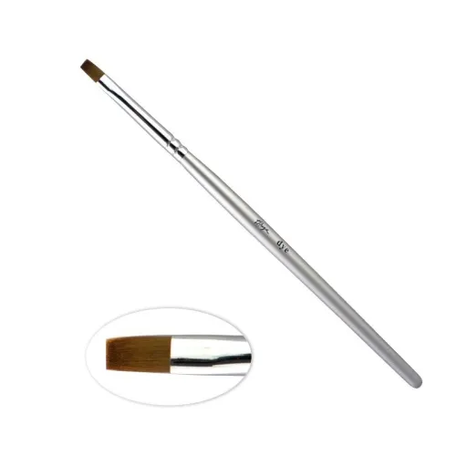 Eyebrow and eyelash tinting brush (straight cut) Thuya