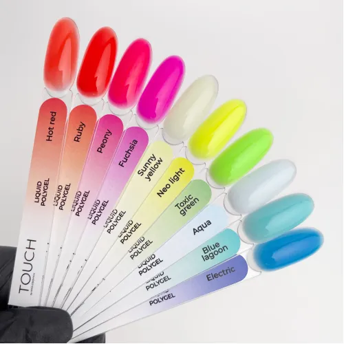 TOUCH Neon Liquid Polygel Aqua, 15 ml