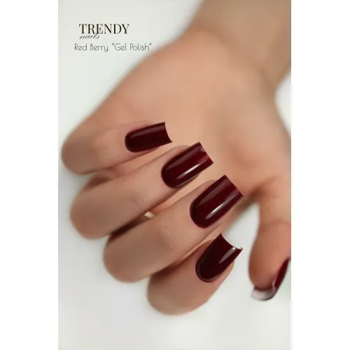 Gel polish "RED BERRY" 10 ml, TRENDY Nails