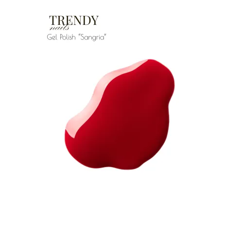 Gel polish "Sangria" 10 ml, TRENDY Nails