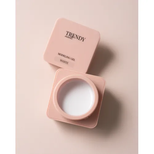 Modeling gel "White" 30 ml, TRENDY Nails