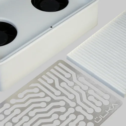 Nail dust collector Ulka Nano with HEPA filter (white, 55W, EU plug)
